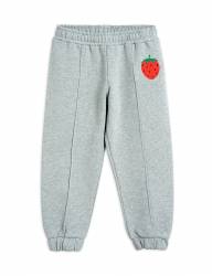 Штаны Mini Rodini Strawberry grey melange - Штаны Mini Rodini Strawberry grey melange