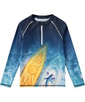 Солнцезащитная футболка Molo Noble Surf Art Blue chill