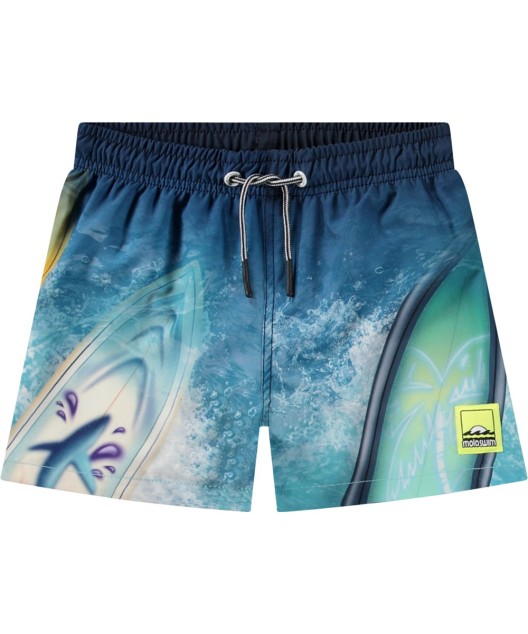 Плавательные шорты Molo Nico Surf Art Blue chill