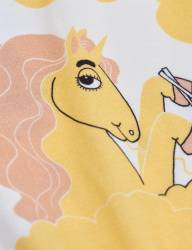 Легинсы Mini Rodini Unicorn noodles yellow - Легинсы Mini Rodini Unicorn noodles yellow