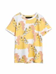 Футболка Mini Rodini Unicorn noodles yellow - Футболка Mini Rodini Unicorn noodles yellow