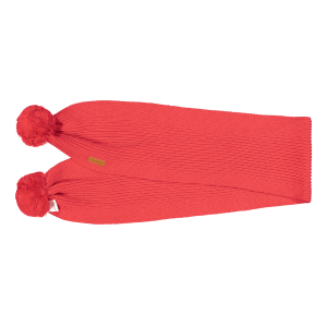 Шарф Gugguu Bright red с помпонами