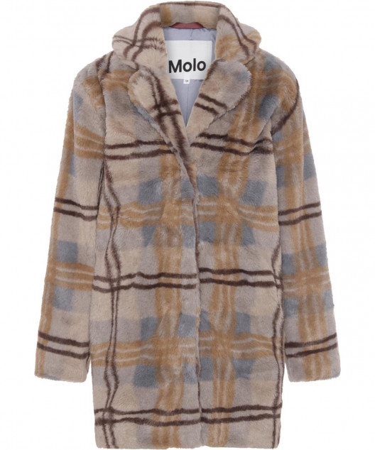 Шуба Molo Haili Check Fur