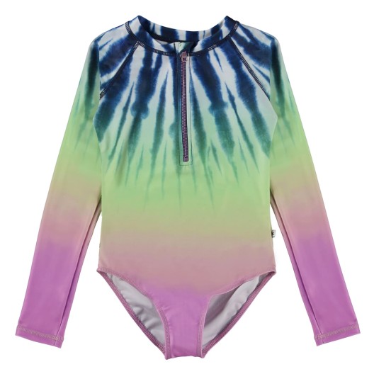 Купальник с длинными рукавами Molo Necky Faded Tie Dye